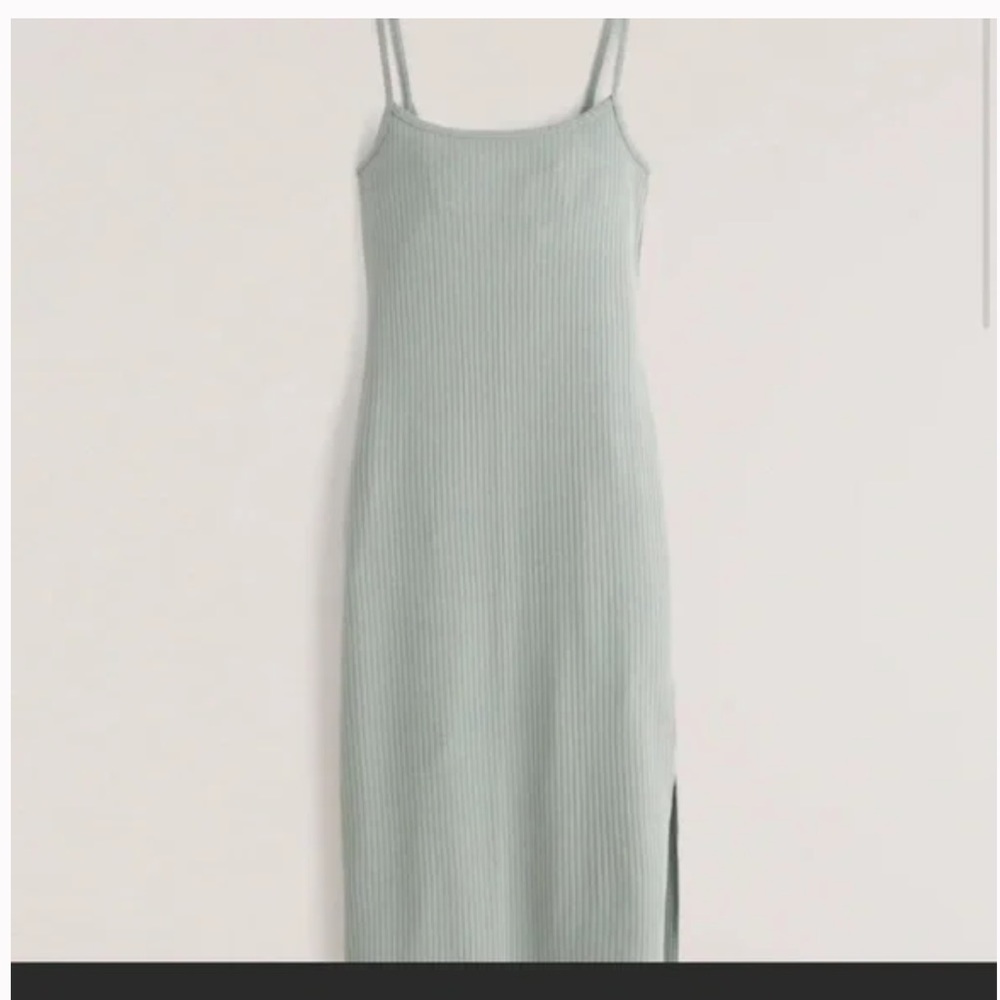 Abercrombie low back rib knit midi dress